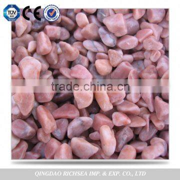 China Wholesale Natural White / Pink Color Granite Pebble Stone