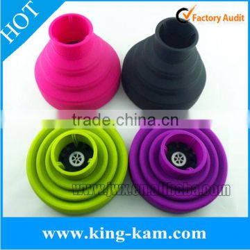 magic mini foldable silicone hair dryer with diffuser Chinese wholesale