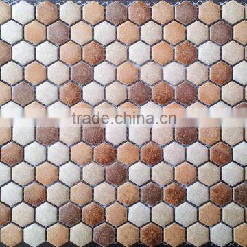 Nice Design Blue White Hexagon Mosaic Kiln photo-2