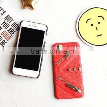 Zipper for Iphone 6 Accessories Case for Iphone 6 PU Leather Back Cover photo-2