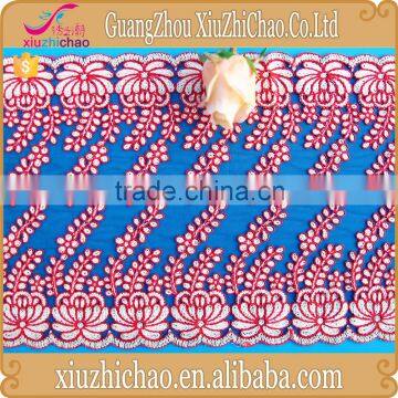 T0520-1China Supplier Fashion OEM Design Corded Lace Trim Floral Voile Saree Border photo-2