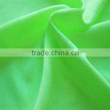 50%coolmax 50%polyester jacquard knitted mesh fabric for T-shirt