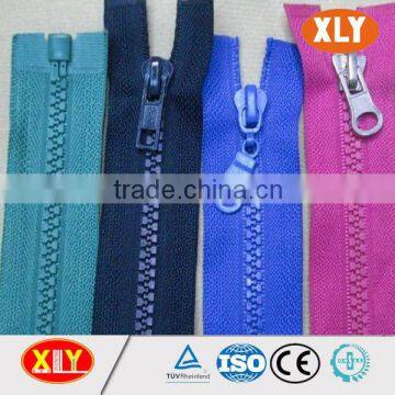 Fashion Cloth Zipper , Blue Open End Plastic Zipper photo-3