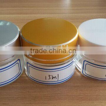 clear custom made glass jars with different color lid