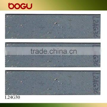 Blue grey ceramic clinker tile outdoor wall cladding scuf face flat for villa wall orient design clinker tile 60x240mm