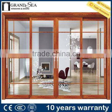 China Wood Grain Aluminium Entrance Door Producer photo-2
