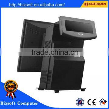 Bizsoft High quality BUSINPOS -C92 64GB SSD POS machine with customer VFD screen