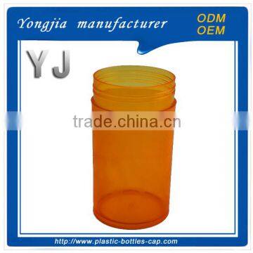 Custom high quanlity plastic clear capsule bottles