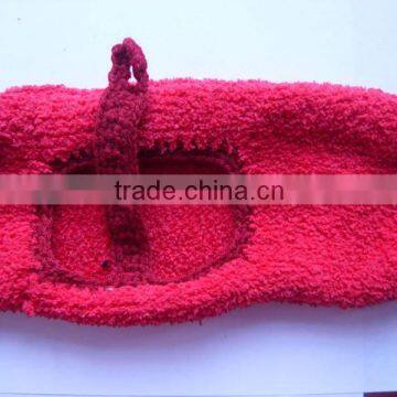 Red color slipper socks