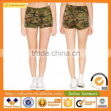 Girls Apparel Sexy High-Rise Camo Hot Pants Mini Shorts For Women Wholesale