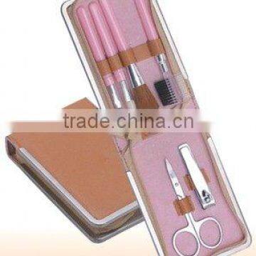 6pcs cosmetic set with metal frame case