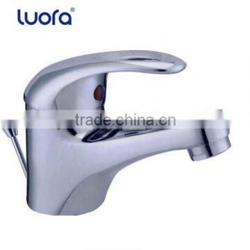 Luofa bathroom single handle brass water basin faucet