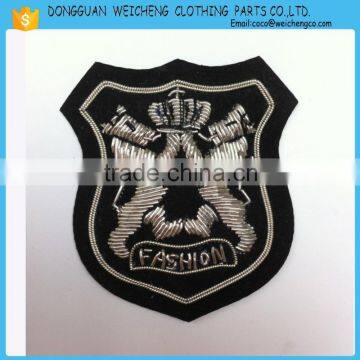 Fashion military India silk embroidery badge