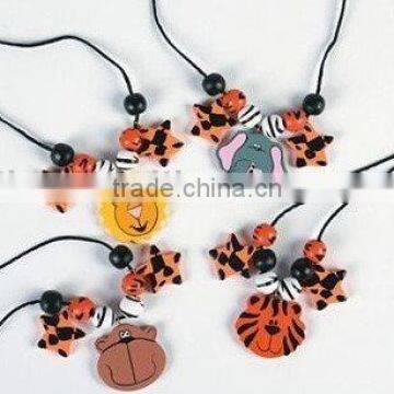 Zoo Animal Necklace Craft Kit