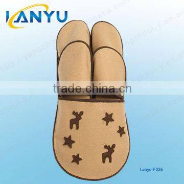 indoor felt slippers,set guest slippers,disposal slippers