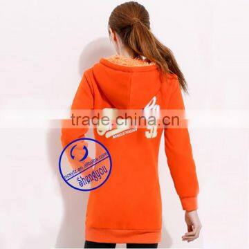 Wholesale Womens Cheap Extra Long Applique Hoodie photo-6