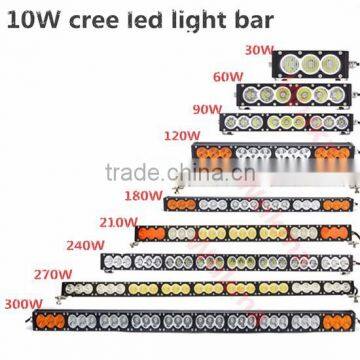 2015 NEW Arrival Super Bright wholesale 54" 300w Single Row LED Bar Light 10w led offroad light bar