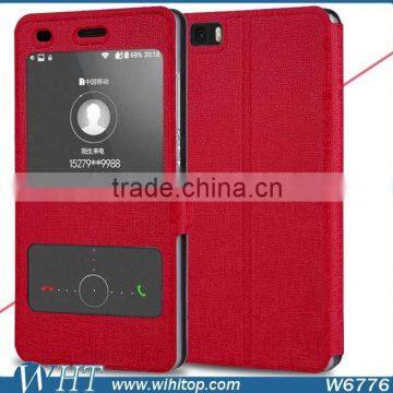 New Arrival Leather Flip Stand Case for Huawei P8 Lite, for Huawei P8 Mini Windows Leather Smart Case photo-3