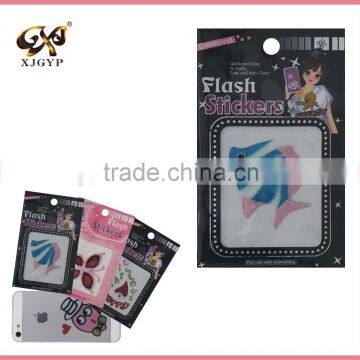 fancy vinyl stickers decorative flash sticker fish glitter sticker