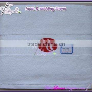 wholesale white bath towels spa bath towels with embroidered logo for hotels, spas