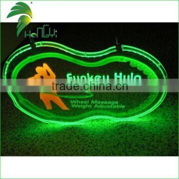 Most popular transparent clear custom advertising acrylic LED display sign