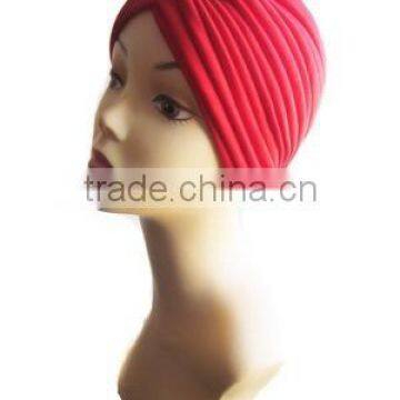 Plain color Turban Head Wrap Band headband Hat Cap Chemo Bandanan silver