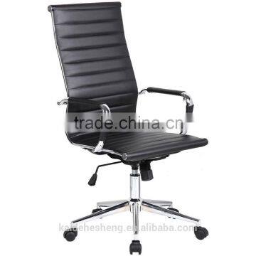 full leather heavy duty waiting room chrome office chairs