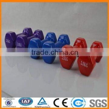 color vinyl dipped dumbbell