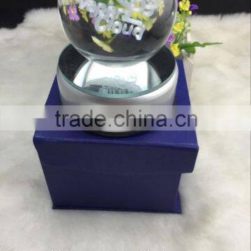 Factory directly sale hot seller high quality LED crystal ball with 3D engraving inside