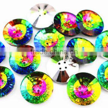 Garment fashion gifts round crystal buttons for wedding dress