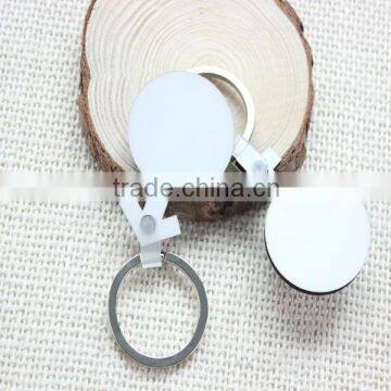 Customized sublimation wood keychain, cute couple keychain