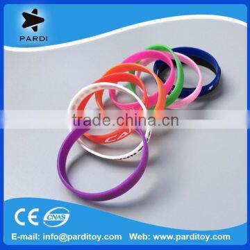 Custom promotional silicon bracelet elastic rubber band bracelet                        
                                                Quality Choice