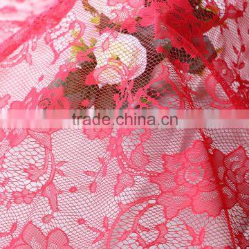 Fancy floral nylon 2016 lace fabric 3d flower lace fabric korea