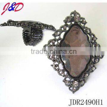 Fancy square new design big stretch ring