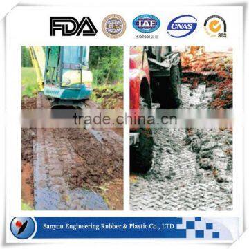 Skid Resistance Ground Mat Durable HDPE Road Mat