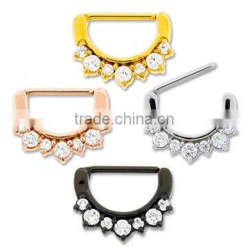 7 Gem Nipple Ring Clicker