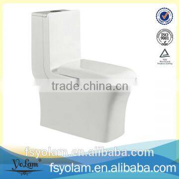 YL-1022 Elegant Design Sanitary ware Square Siphonic One Piece Toilet