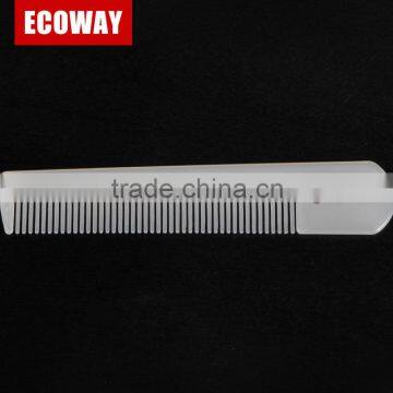 disposable hotel bath comb white straight plastic combs with custom logo