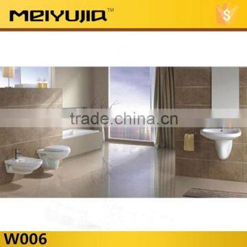 W006 china ceramic sanitary bathroom wall hung toilet,bidet,basin suite