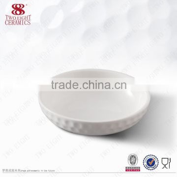 pure white round new design ceramic small butter dish