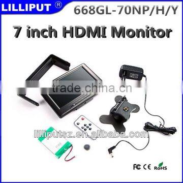 Composite Video Input 7 Inch LCD HDMI Monitor With 12V DC Input