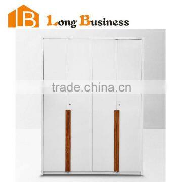 LB-DD3126 Factory direct sale white melamine clothes bedroom wardrobe custom made wardrobe