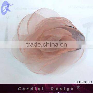 2013 Hot Sale Single Satin Cluster Flower With Pearl Cluster Flowers Accessory sunshine field