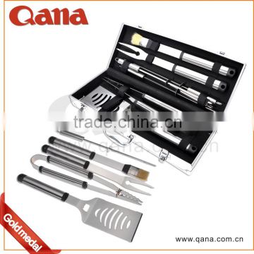 2016 new portable bbq tool set in aluminium box