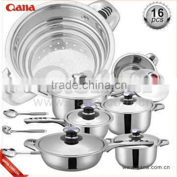 QANA High Quality Stainless Steel cookware induction /pot pan /sause pan /casserole