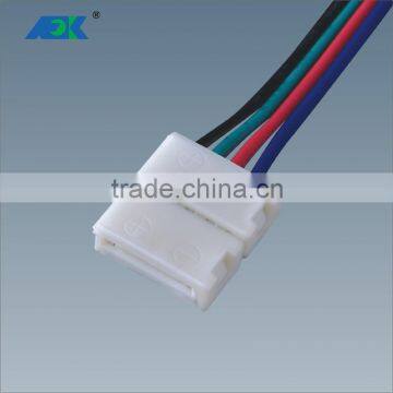 Shape 4 Pins Connector 10mm for 5050/3528 SMD RGB Non-waterproof 4 Conductor Quick Splitter Right Angle photo-2