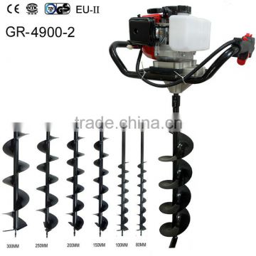 gasoline power 49cc ground driller/earth auger/hole digger