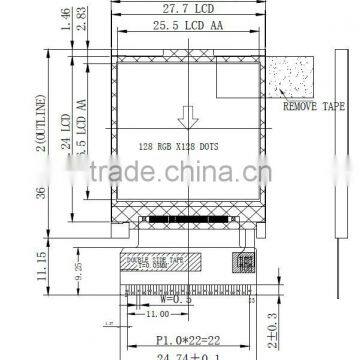 Manufacturers Selling 1.44 Inch TFT LCD Module (YBT015A) photo-5