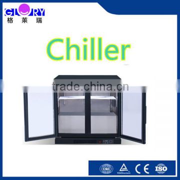 Temperature adjust glass high quality fruit and drink display chiller