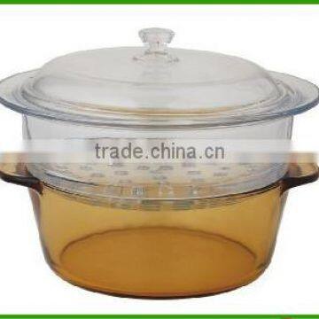 2014 new glass food steamer with bpa free